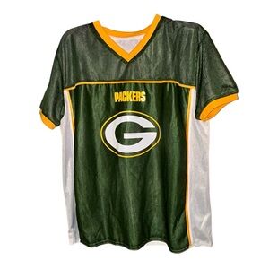 Green Bay Packers‎ NFL Flag Football Jersey Adult Large Reversible Mesh
